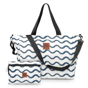 Large Beach Bag with Zipper