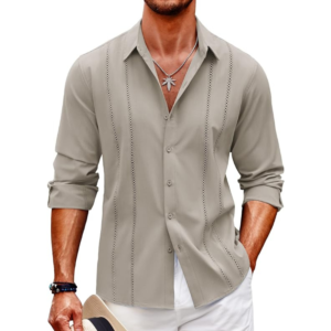 Long Sleeve Beach Linen Shirts