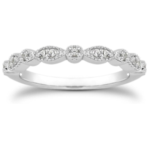 Cubic Zirconia Half Eternity Ring